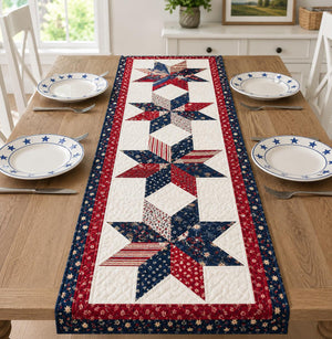 Patriotic Usa Table Runner Americana Star Table Runner Red White Blue Farmhouse Decor 4th Of July Table Decor American Flag Runner 1781511857277.jpg