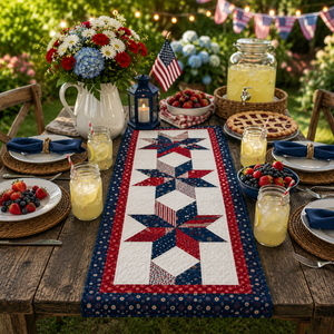 Patriotic Usa Table Runner Americana Star Table Runner Red White Blue Farmhouse Decor 4th Of July Table Decor American Flag Runner 1781511857529.png