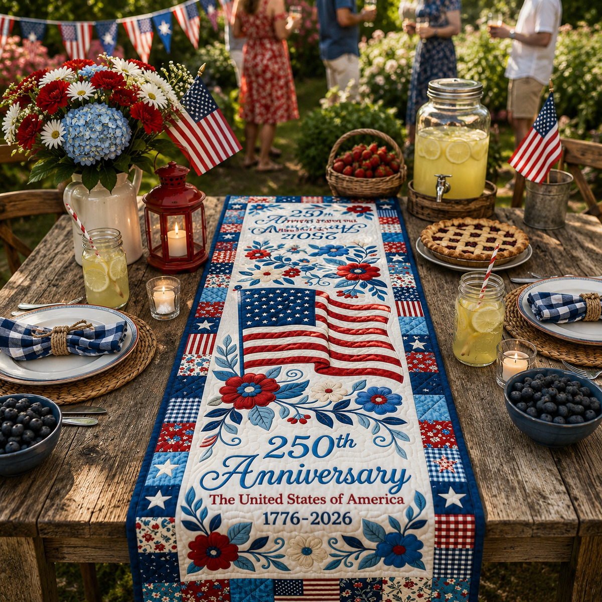 America 250 Years Of Freedom Quilted Table Runner Usa 250th Anniversary Quilt Tablecloth 1776   2026 Semiquincentennial 4th Of July Decor 1781513070722.png