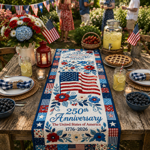 America 250 Years Of Freedom Quilted Table Runner Usa 250th Anniversary Quilt Tablecloth 1776   2026 Semiquincentennial 4th Of July Decor 1781513070722.png