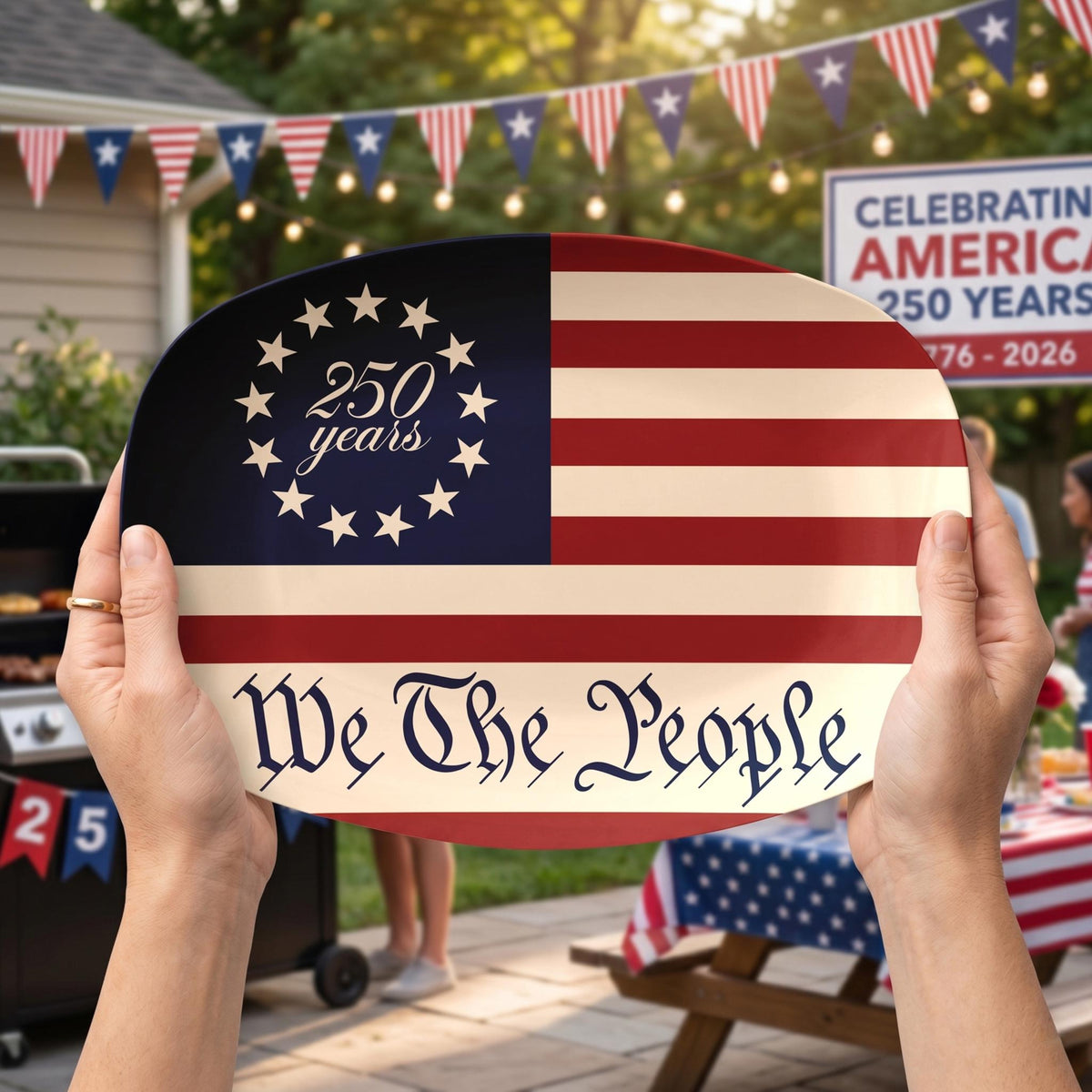 250 Years America We The People Platter Celebrate 250th Anniversary Usa Plate Patriotic Gift 4th Of July Decor 1776 2026 Patriotic Decor 1781583131254.jpg