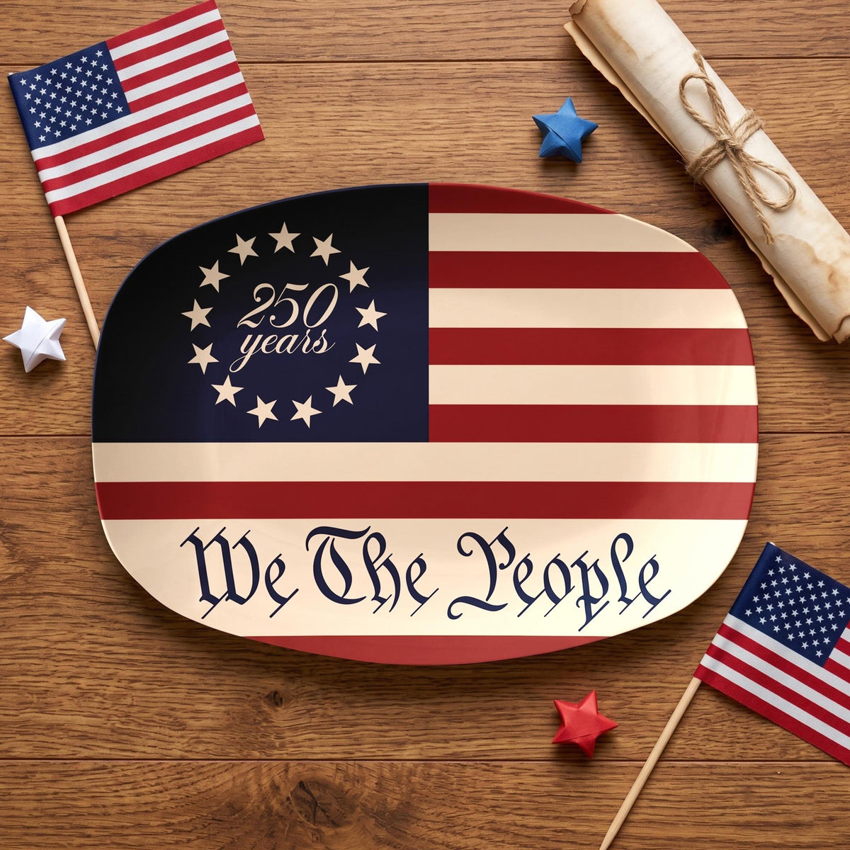 250 Years America We The People Platter Celebrate 250th Anniversary Usa Plate Patriotic Gift 4th Of July Decor 1776 2026 Patriotic Decor 1781583131516.jpg