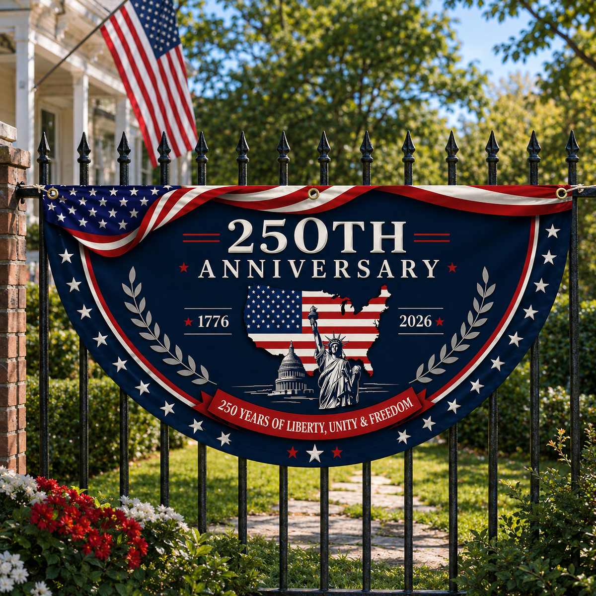 America 250th Anniversary Semicircle Banner Patriotic Usa Outdoor Decor 1781585338961.png