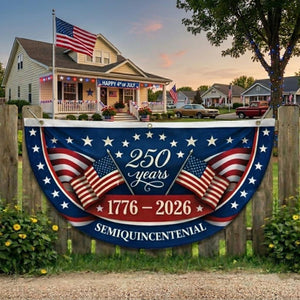 America 250th Anniversary Porch Banner Patriotic Bunting Flag Usa 1776 2026 Decor 1781594897635.jpg