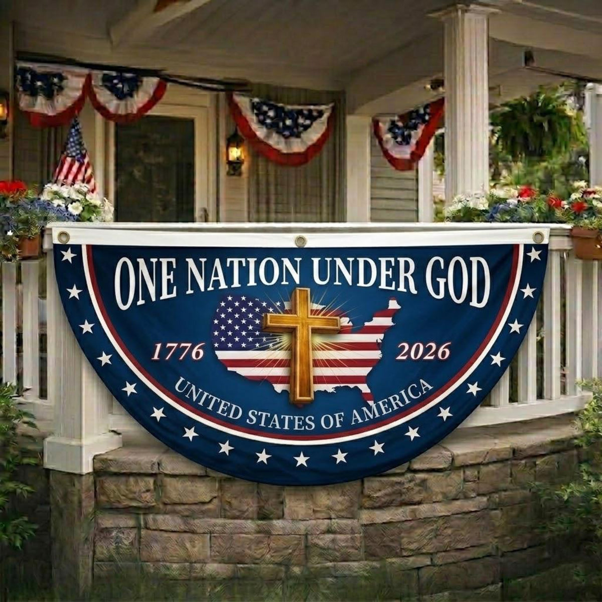 Christian Patriotic Banner One Nation Under God Usa 250th Anniversary Decor 1781595054578.jpg