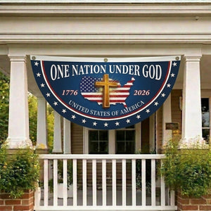 Christian Patriotic Banner One Nation Under God Usa 250th Anniversary Decor 1781595054644.jpg