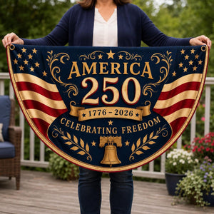 America 250th Anniversary Banner Patriotic Porch Decor Semicircle Bunting Flag Fourth Of July Outdoor Decor Usa 1776 2026 Banner 1781595477426.jpg