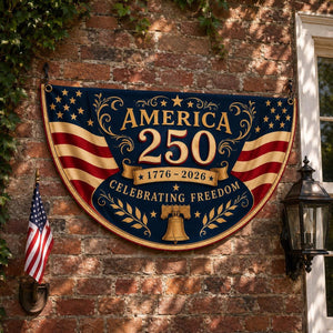 America 250th Anniversary Banner Patriotic Porch Decor Semicircle Bunting Flag Fourth Of July Outdoor Decor Usa 1776 2026 Banner 1781595478076.jpg