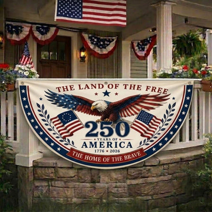 America 250th Anniversary Semicircle Banner Patriotic Eagle Usa Outdoor Decor 1781595525835.jpg