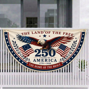 America 250th Anniversary Semicircle Banner Patriotic Eagle Usa Outdoor Decor 1781595525861.jpg