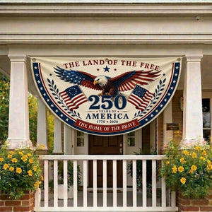America 250th Anniversary Semicircle Banner Patriotic Eagle Usa Outdoor Decor 1781595525919.jpg