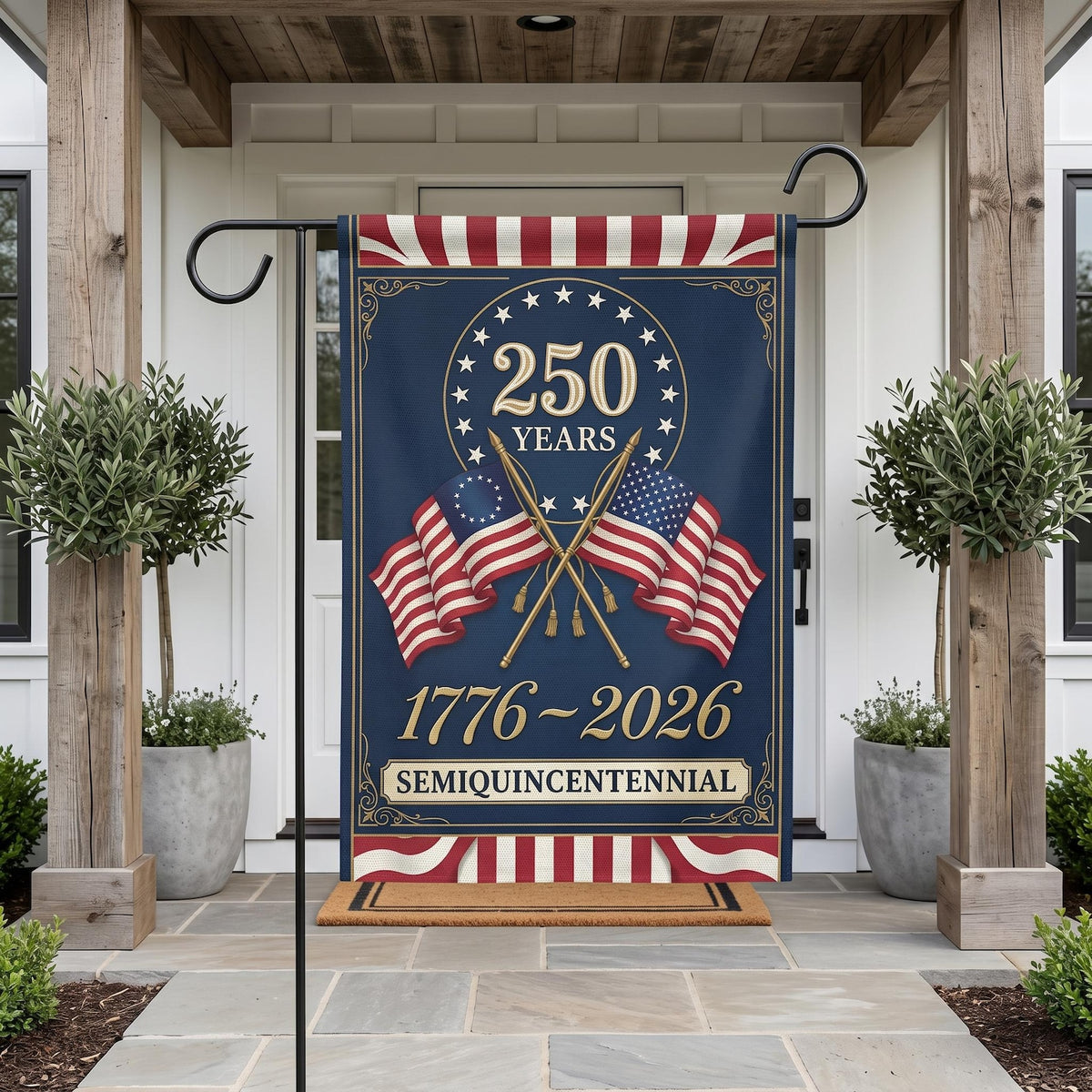 Usa 250 Years Garden Flag 1776 2026 Semiquincentennial Yard Banner Patriotic American Anniversary Decor 250th Celebration Outdoor Sign 1781595593383.jpg