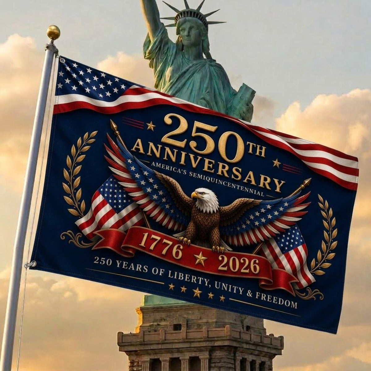 250th Anniversary Flag America 250 Banner Patriotic Eagle Flag 1776 2026 Anniversary Home Decor Usa Freedom Flag 1781596387267.jpg
