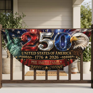 America 250th Anniversary Patriotic Bunting Banner1776 2026 Let Freedom Ring Porch Decor250th Anniversary Usa Semi Circular Flag 1781597727449.jpg