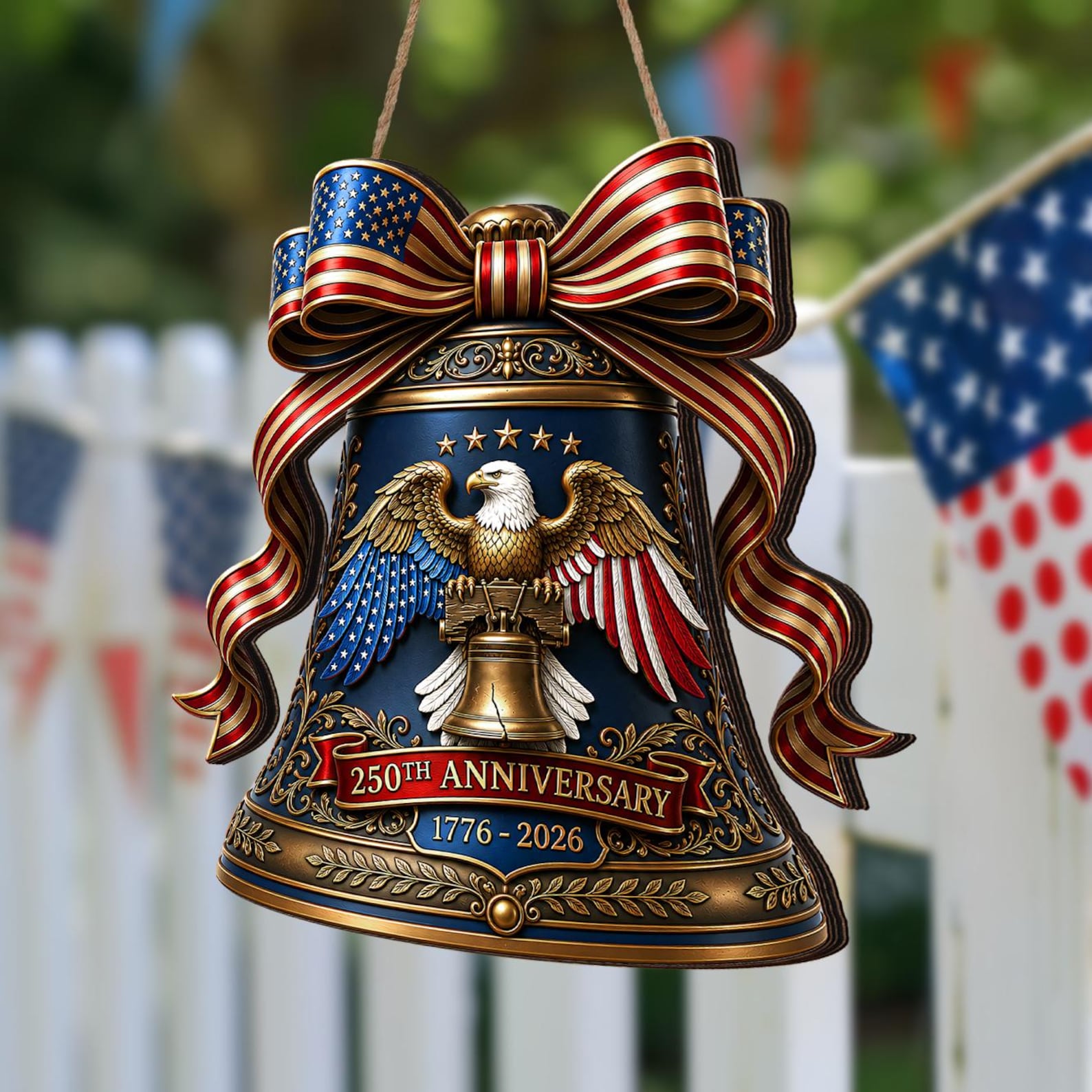Usa 250th Anniversary Wooden Sign Liberty Bell Sign 1776 2026 Decor Patriotic Door Hanger 4th Of July Door Independence Day Wall Hanging 1781598279095.jpg