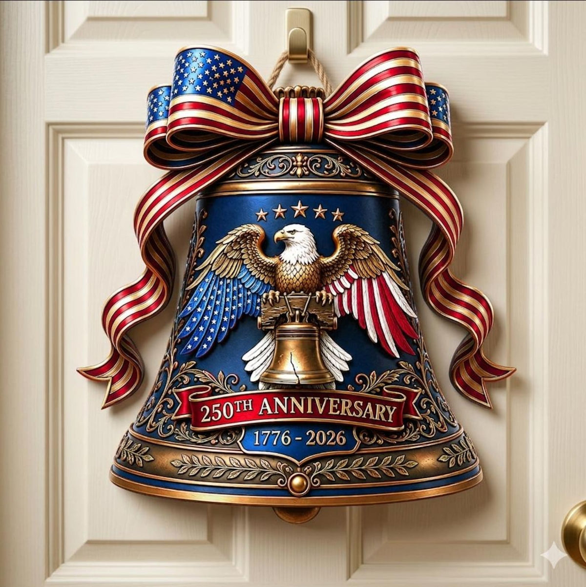 Usa 250th Anniversary Wooden Sign Liberty Bell Sign 1776 2026 Decor Patriotic Door Hanger 4th Of July Door Independence Day Wall Hanging 1781598279737.jpg