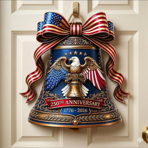 Usa 250th Anniversary Wooden Sign Liberty Bell Sign 1776 2026 Decor Patriotic Door Hanger 4th Of July Door Independence Day Wall Hanging 1781598279737.jpg