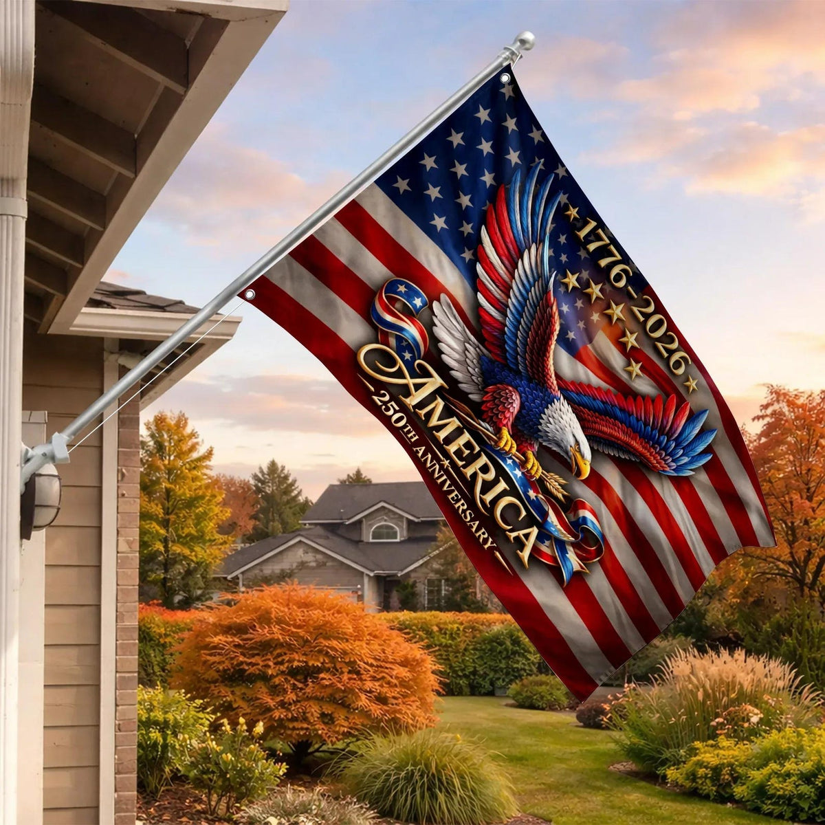 American Flag 1776 2026 Banner Patriotic Eagle Flag Decor 250 Years Of Freedom Usa Outdoor Flag 1781599686489.jpg