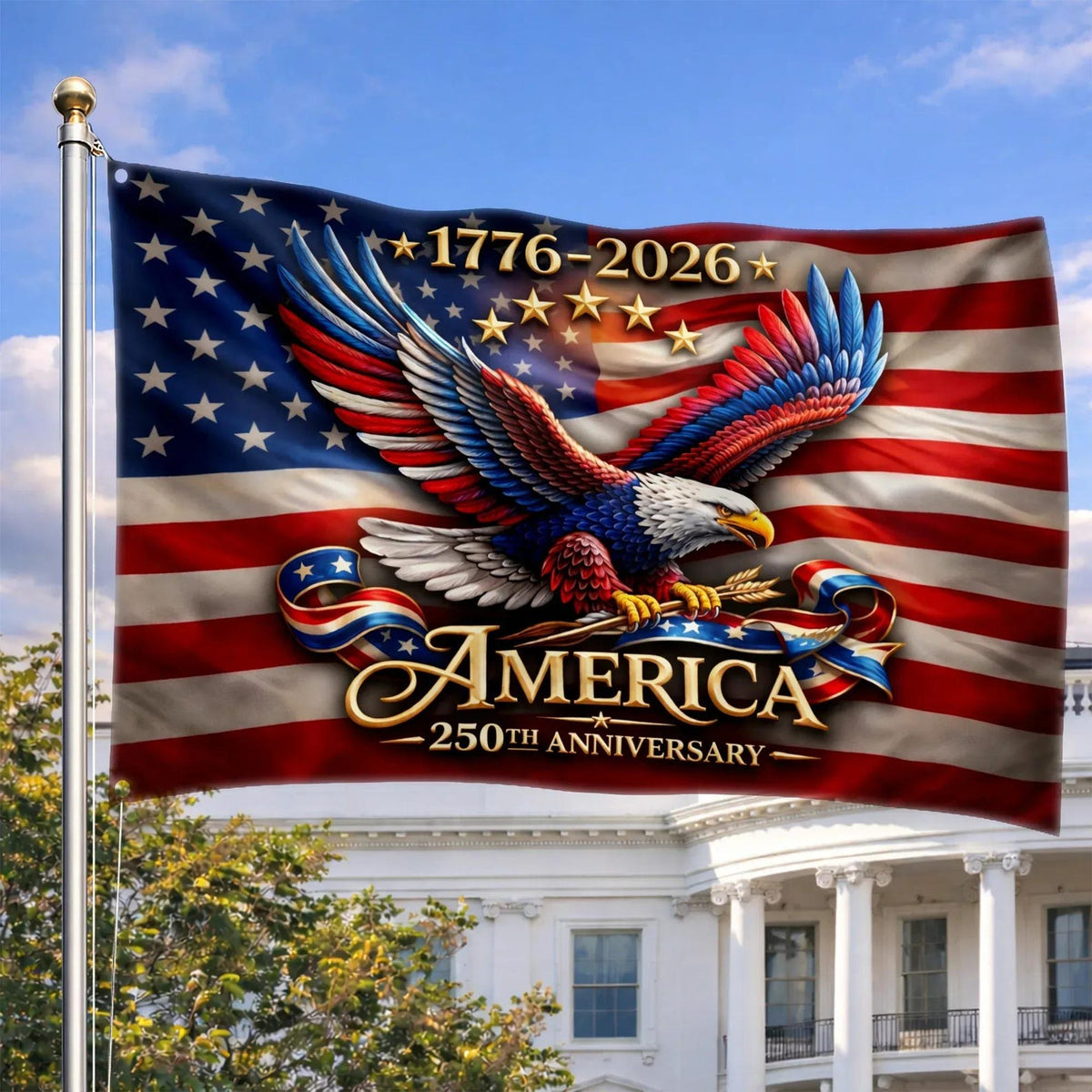 American Flag 1776 2026 Banner Patriotic Eagle Flag Decor 250 Years Of Freedom Usa Outdoor Flag 1781599686512.jpg