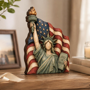 Patriotic Wooden Block Decor Statue Of Liberty Shape Block Fourth Of July Gift Americana Home Shelf Decor For Family And Friends 1781600789283.png