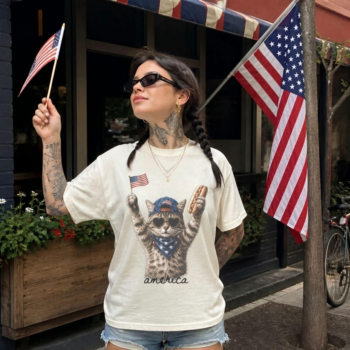 Patriotic Cat Shirt Cat Lover Gift 4th Of July Shirt America Tee Independence Day Graphic Comfort Colors Shirt 1781602709307.png