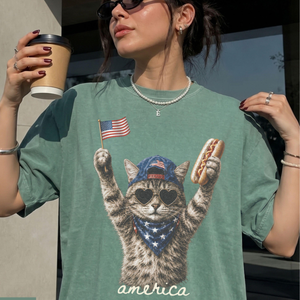 Patriotic Cat Shirt Cat Lover Gift 4th Of July Shirt America Tee Independence Day Graphic Comfort Colors Shirt 1781602709410.png