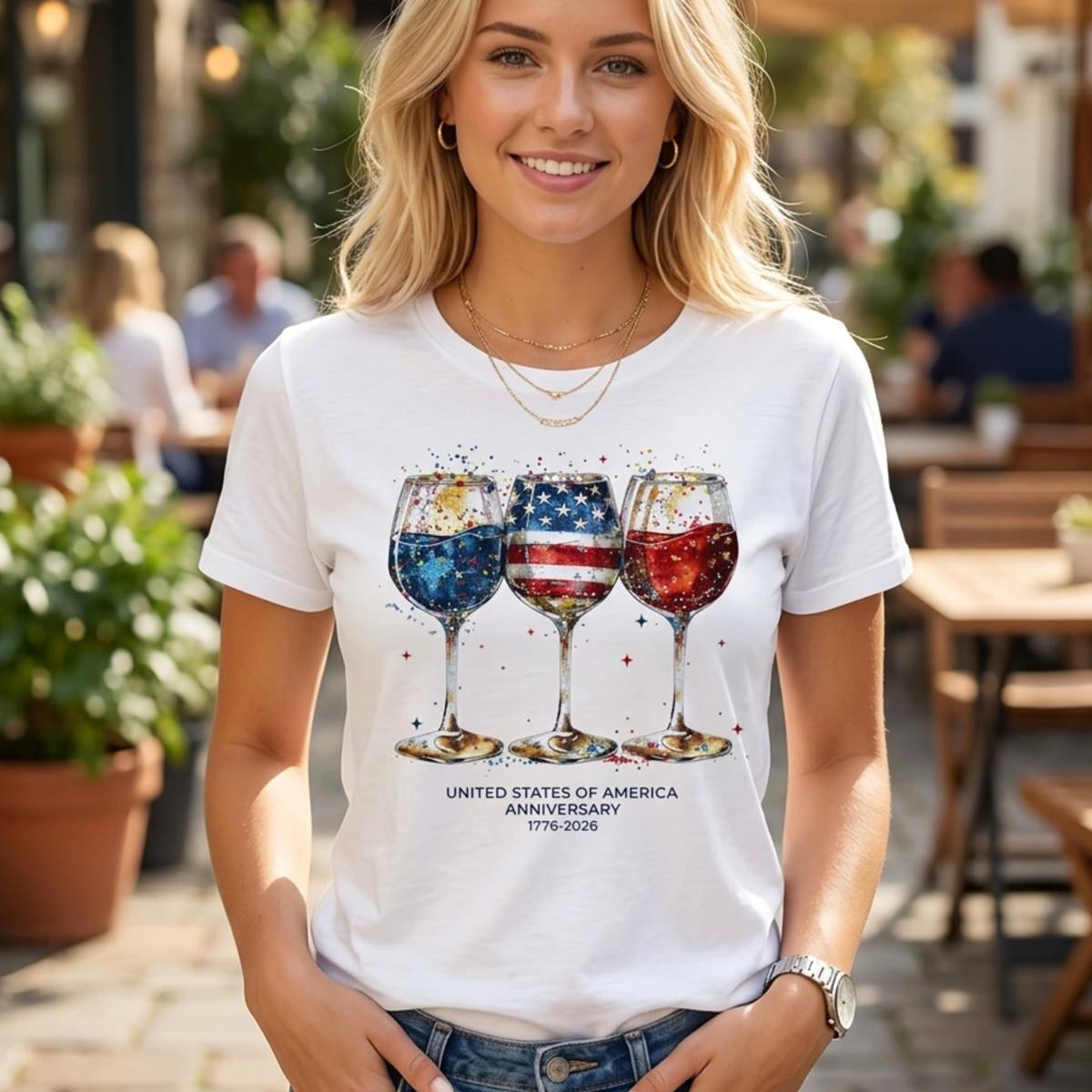 Watercolor Wine Glasses United States Of America Anniversary 1776 2026 Tee Wine Lover Gift Independence Day Tee Red White And Blue Shirt 1781602980238.jpg