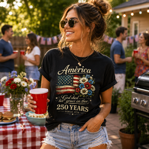 America 250 Years Flag Floral Graphic Tshirt Celebrate 250th Anniversary Tee Patriot Gifted Shirt 4th Of July Patriotism Top Usa Outfiy 1781604348332.png