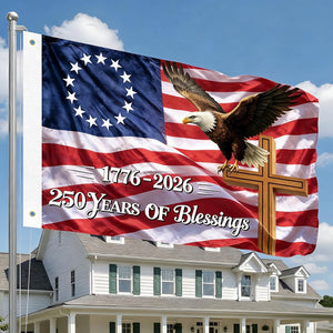 250 Anniversary Usa Flag Outdoor American Flag 3 Ply Double Sided 1776 2026 Blessings 250 Years Patriotic Flags Banner 4th Of July Decorations For Memorial Independence Veterans Labor Armed Forces 1781664747617.jpg