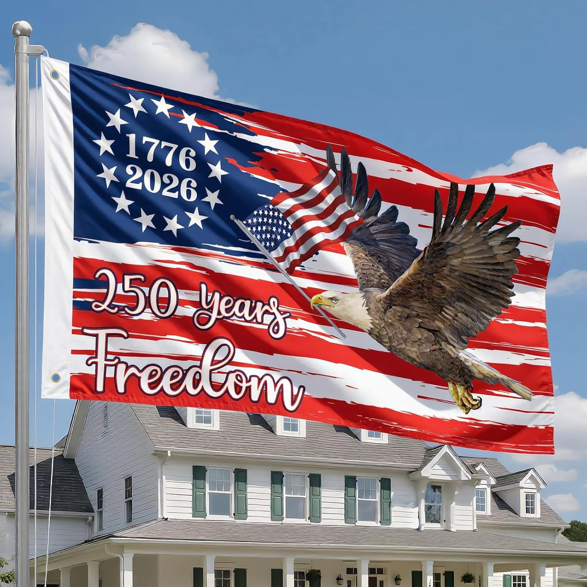 250 Anniversary Usa Flag Outdoor American Flag Double Sided 3 Ply 1776 2026 250 Years Of Freedom Patriotic Flags Banner For 4th Of July Memorial Independence Veterans Labor Armed Forces 1781665067443.jpg