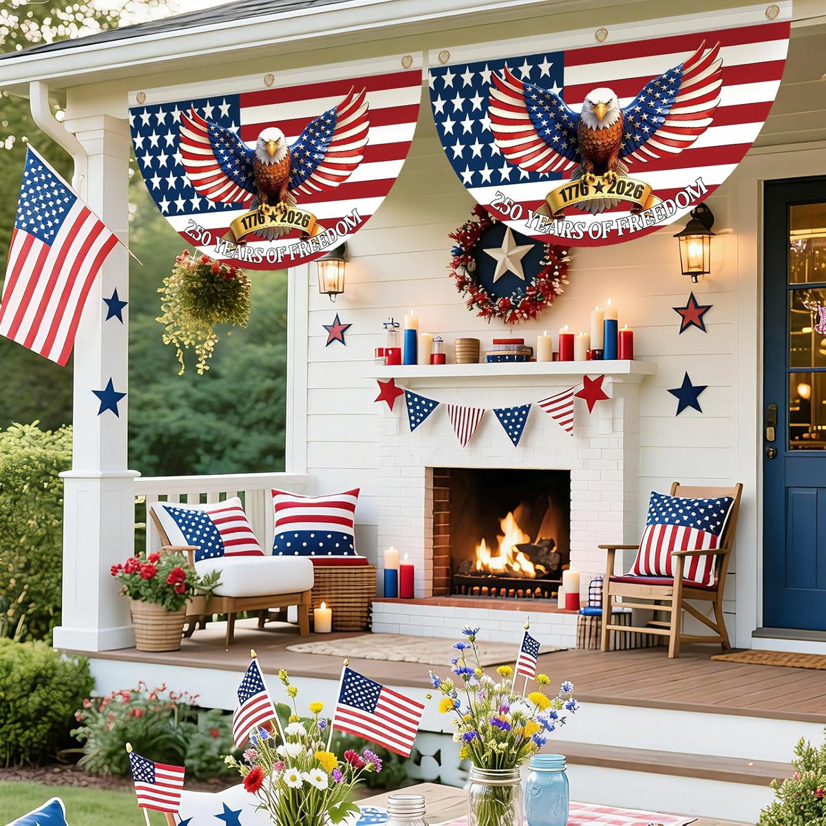 250th Anniversary Usa Bunting Flag  1776 2026th Birthday American Fan Flags 250 Years Of Freedom Flag Patriotic Eagle Banner 4th Of July Decorations Independence Day Patriotic Memorial Day 1781666367915.jpg