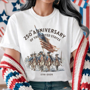 Born In Revolution United In Freedom   Personalized T Shirt Usa 250th Anniversary Gift Revolutionary War Soldiers Shirt 1781680998073.jpg