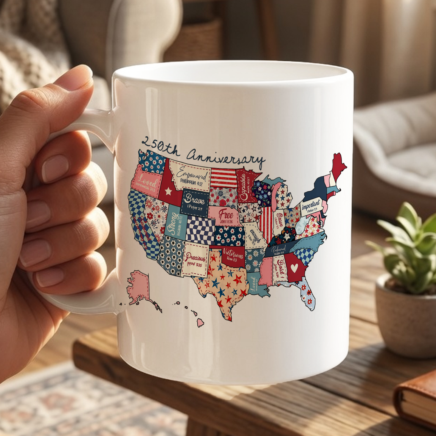 America 250th Anniversary Patchwork Map Mug Patriotic Usa 250 Years Coffee Cup Semiquincentennial Gift 1781681118754.png