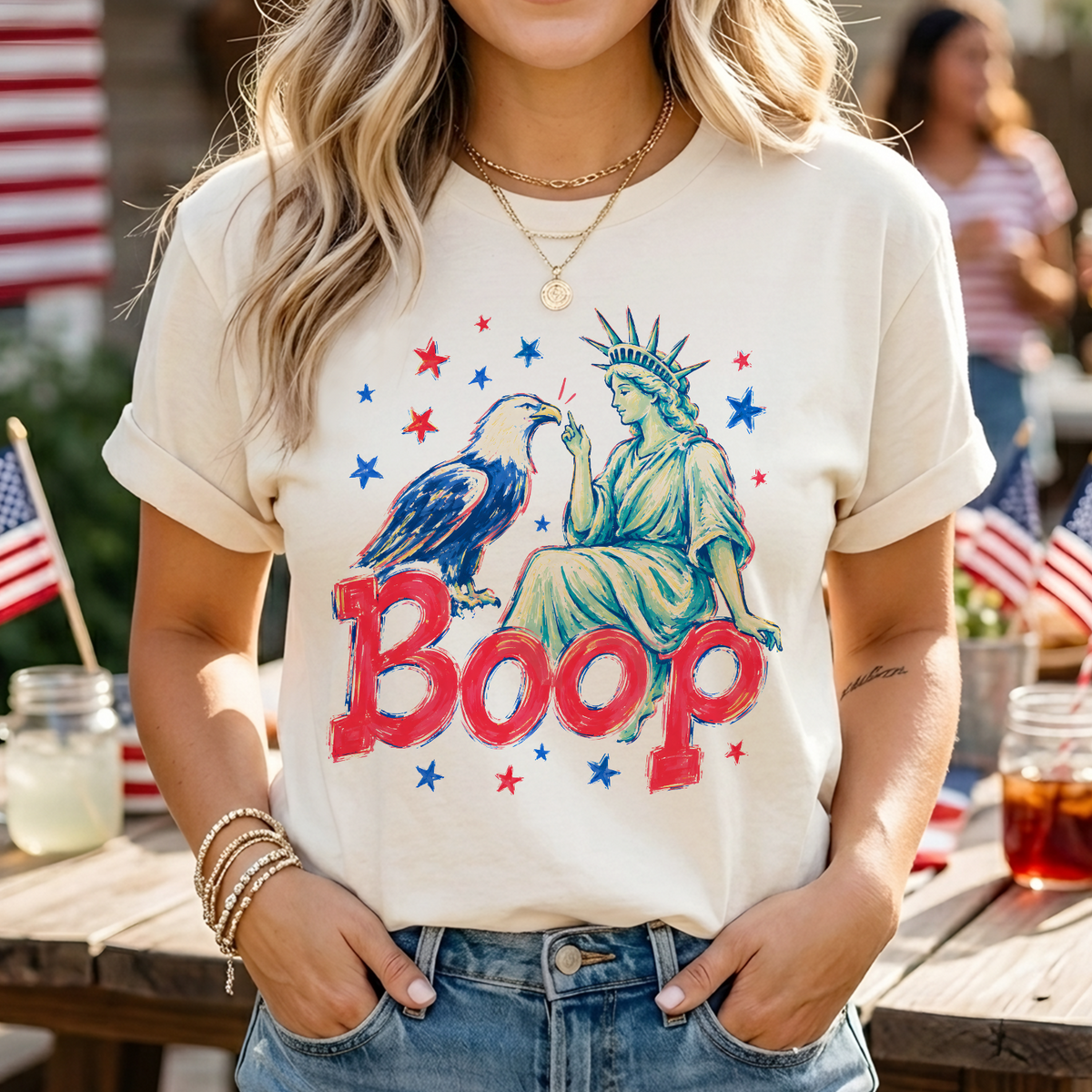 Funny Statue Of Liberty Eagle Shirt Boop Patriotic Boop Tee Fourth Of July Usa Shirt Liberty And Eagle Graphic Tee 1781681855479.png