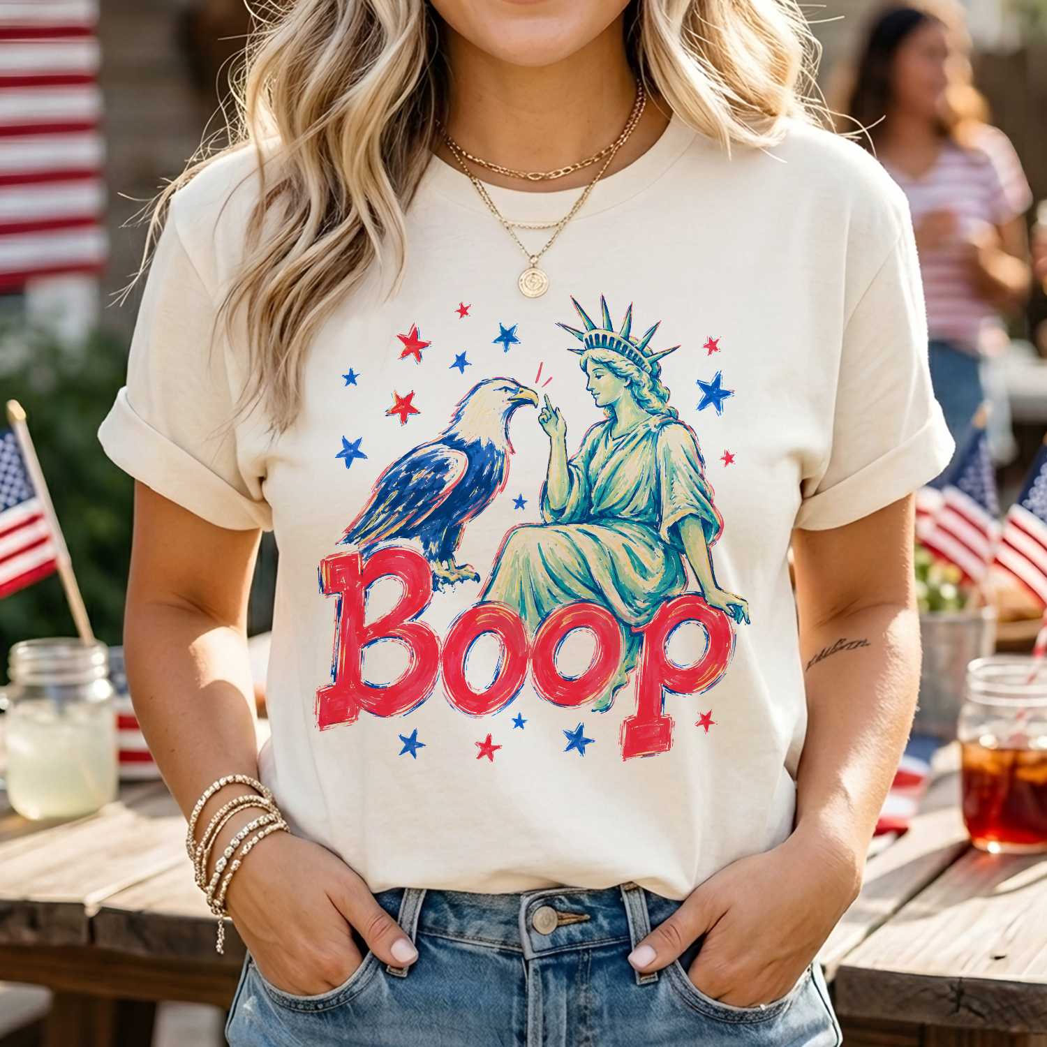 Funny Statue Of Liberty Eagle Shirt Boop Patriotic Boop Tee Fourth Of July Usa Shirt Liberty And Eagle Graphic Tee 1781681855479.png