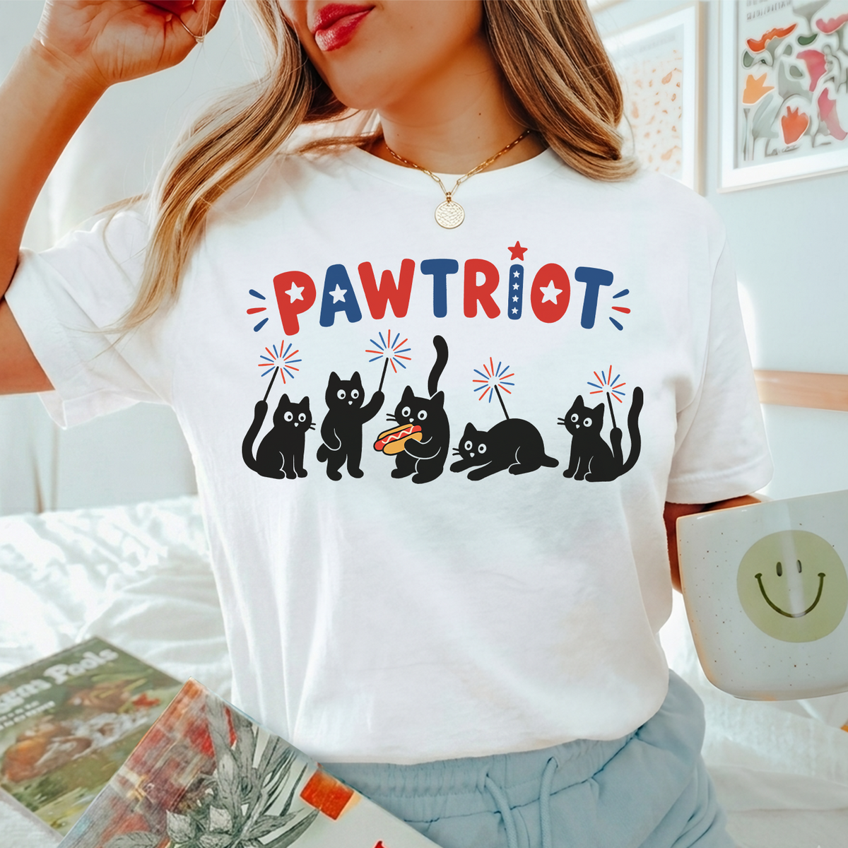 Pawtriot Cat 4th Of July Shirt Funny Cats T Shirt Cat Lovers T Shirt Gift For Cat Mom Usa Patriotic Tee 1781682008130.png