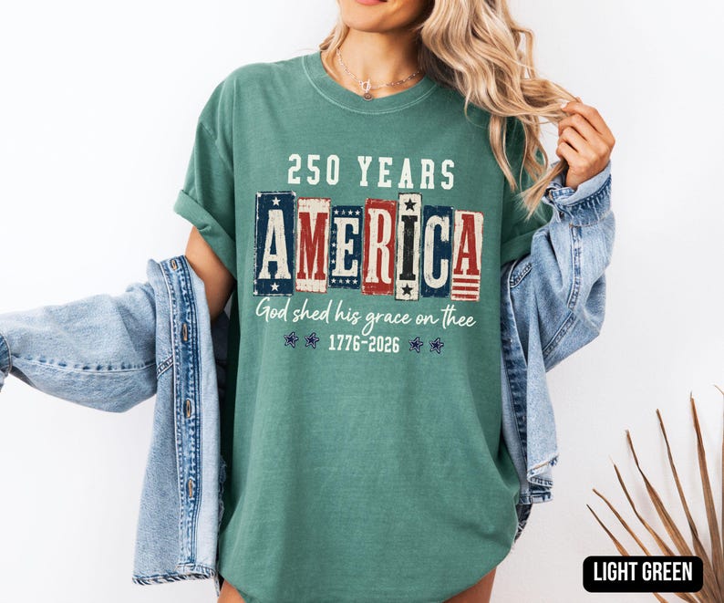 Christian American Flag Tee 250 Years Anniversary Usa Shirt 1776 Patriotic T Shirt Fourth Of July Faith  Freedom Graphic Shirts 1781682668533.jpg