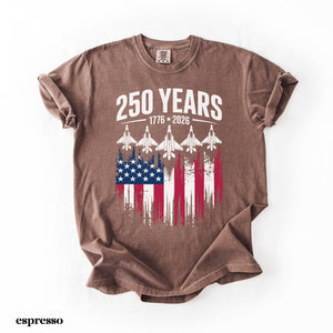 Comfort Colors Usa 250 Years Shirt Patriotic Jet Fighter Shirt America 250th Anniversary Shirt Independence Day Tee Usa 1776 2026 Shirt 1781684095560.jpg