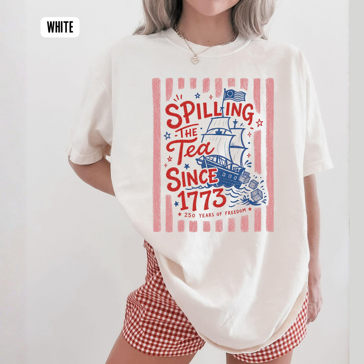 Striped Spilling The Tea Since 1773 Shirt Funny 4th Of July Tee Preppy Patriotic Usa Shirt 4th Of July Party Tshirt 250th Anniversary 1781684861228.jpg