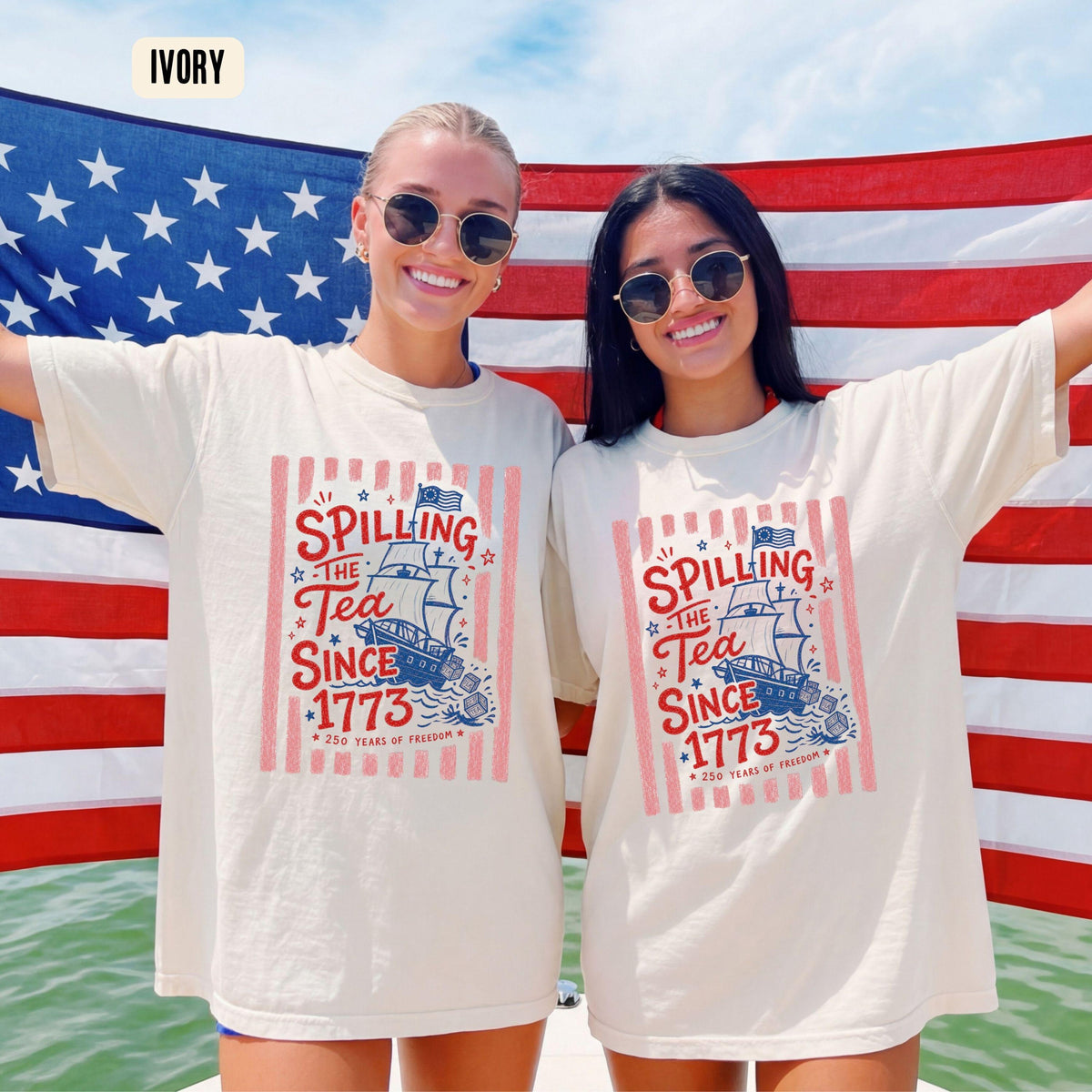 Striped Spilling The Tea Since 1773 Shirt Funny 4th Of July Tee Preppy Patriotic Usa Shirt 4th Of July Party Tshirt 250th Anniversary 1781684862808.jpg
