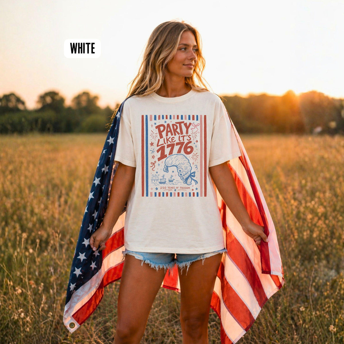 Funny 4th Of July Striped Shirt Preppy Usa Patriotic Tee 1776 Shirt 250th Anniversary Tshirt 4th Of July Party Crop Tee Patriotic Gift 1781687253023.jpg