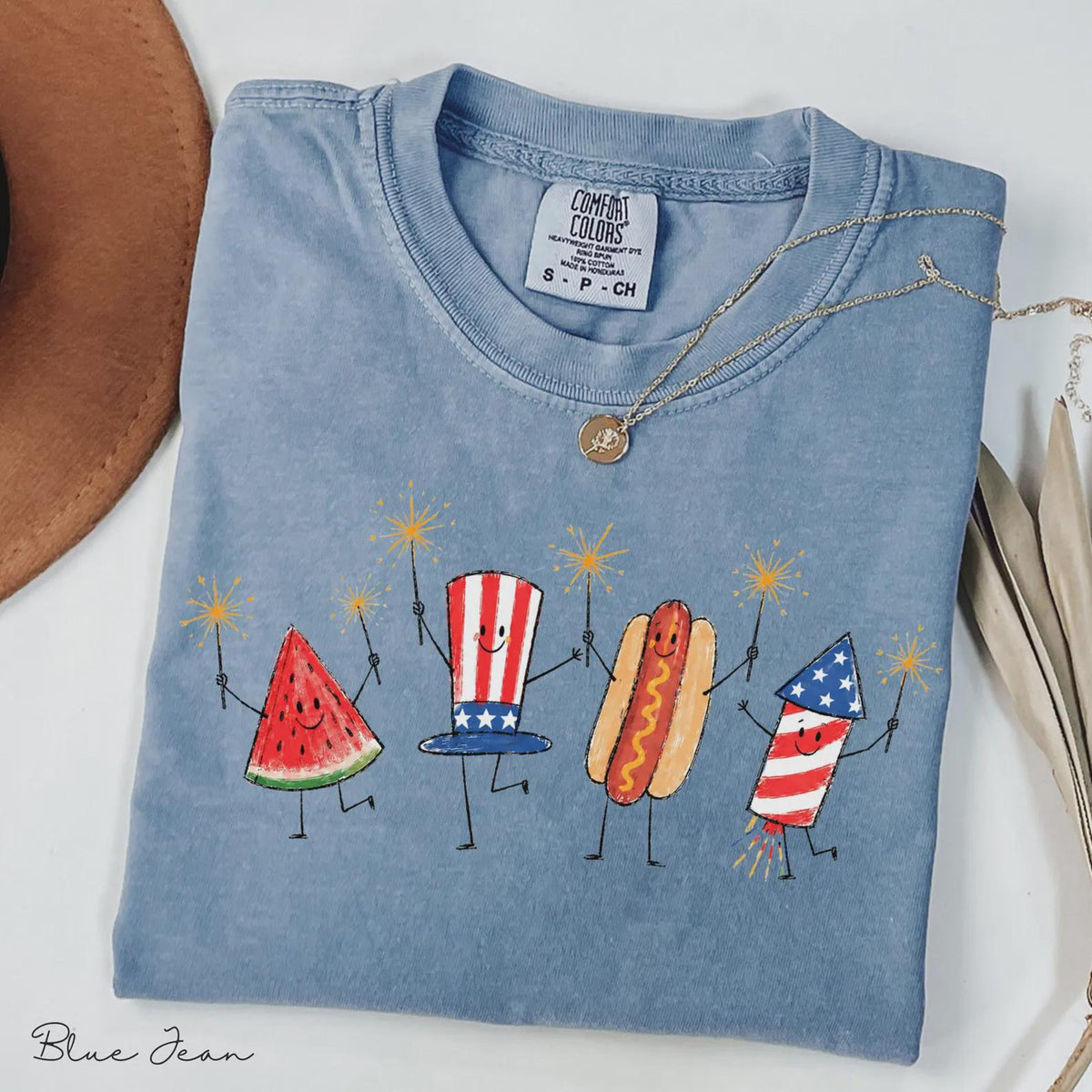 Comfort Colors Patriotic Doodle Cute Fourth Of July Shirt Watermelon Hotdog Firework Shirt Retro American Shirt Funny Sumer 250th Shirt 1781747688311.jpg