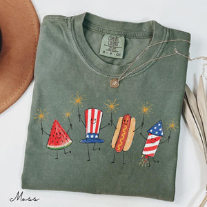 Comfort Colors Patriotic Doodle Cute Fourth Of July Shirt Watermelon Hotdog Firework Shirt Retro American Shirt Funny Sumer 250th Shirt 1781747688335.jpg