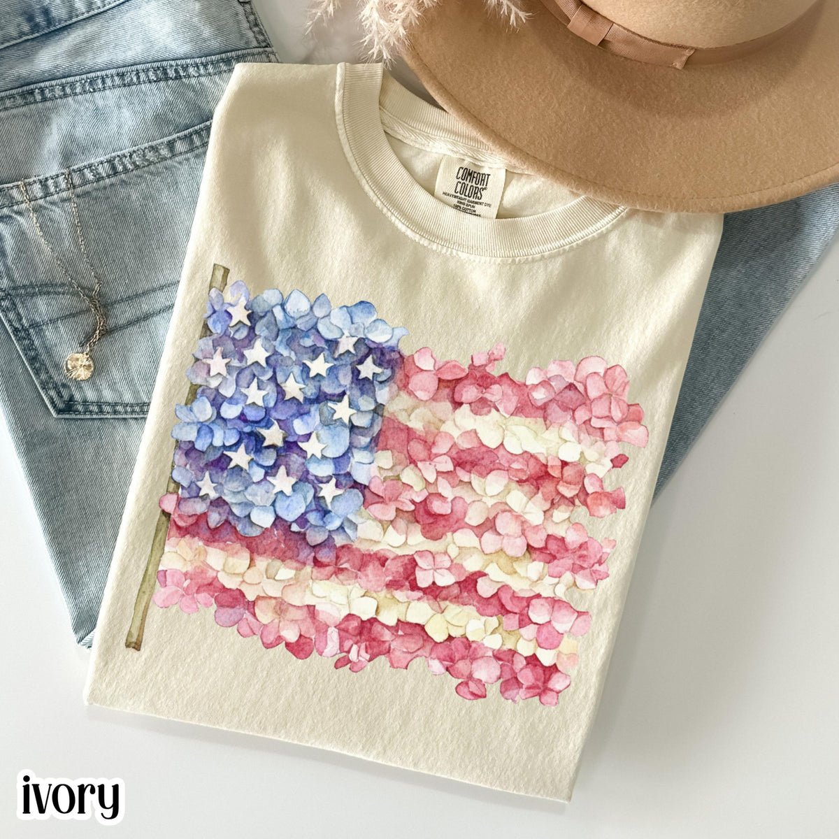 Comfort Colors 4th Of July Shirt Usa Shirt Fourth Of July Shirt American Flag Shirt Classic Usa Shirt Floral Shirt Hydrangea Shirt 1781767904000.jpg