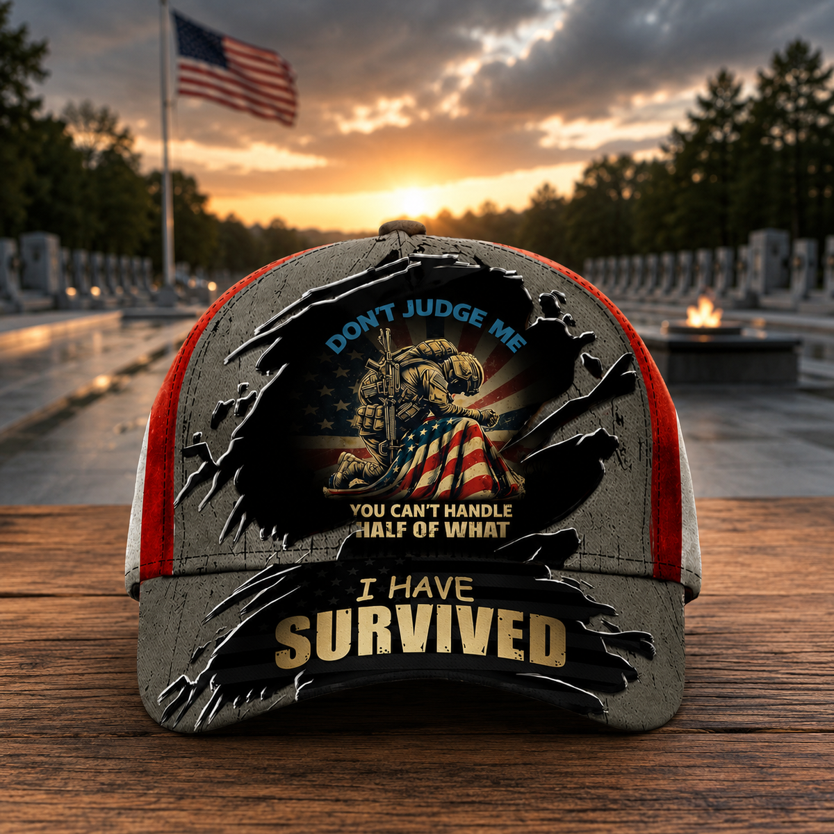 Don T Judge Me Veteran Distressed Baseball Cap Patriotic Soldier Survival Gift Hat 1781769771015.png