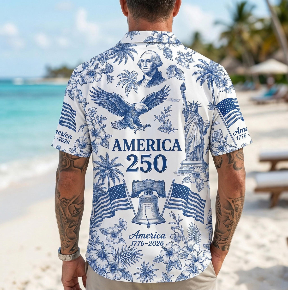 America 250 Hawaiian Shirt 1776 2026 Patriotic Button Down Shirt Vintage Usa Independence Day Shirt 1781843935530.jpg