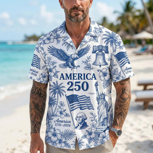 America 250 Hawaiian Shirt 1776 2026 Patriotic Button Down Shirt Vintage Usa Independence Day Shirt 1781843935583.jpg