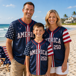 Custom Freedom 250th Anniversary Baseball Jersey Shirt Usa 250 Years Independence Apparel 1776 2026 America Anniversary Patriotic Freedom 1781845122905.png