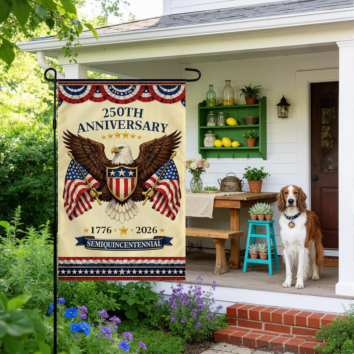 4th Of July Decorations   250th Anniversary Garden Flag  Fourth Of July Decor Patriotic Usa Banner1776 2026 America Merchandise Accessories For Garden Yard Porch Patio Lawn Outdoor Outside 1781860005956.jpg