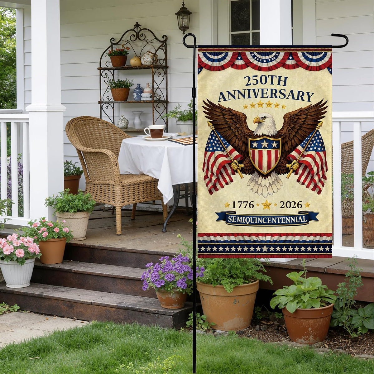 4th Of July Decorations   250th Anniversary Garden Flag  Fourth Of July Decor Patriotic Usa Banner1776 2026 America Merchandise Accessories For Garden Yard Porch Patio Lawn Outdoor Outside 1781860006524.jpg